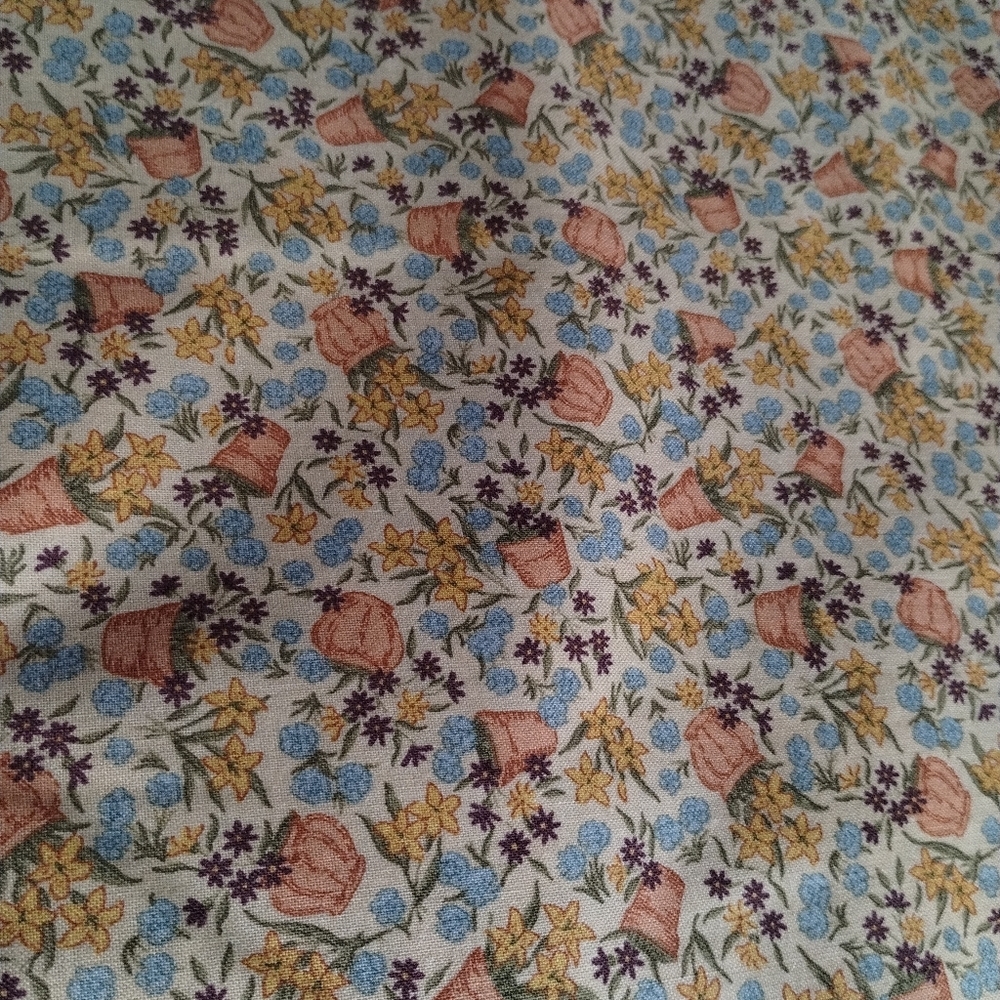 New 3 Continuous Yards Floral Patterned Fabric 100% Cotton Sewing Crafts Quilt